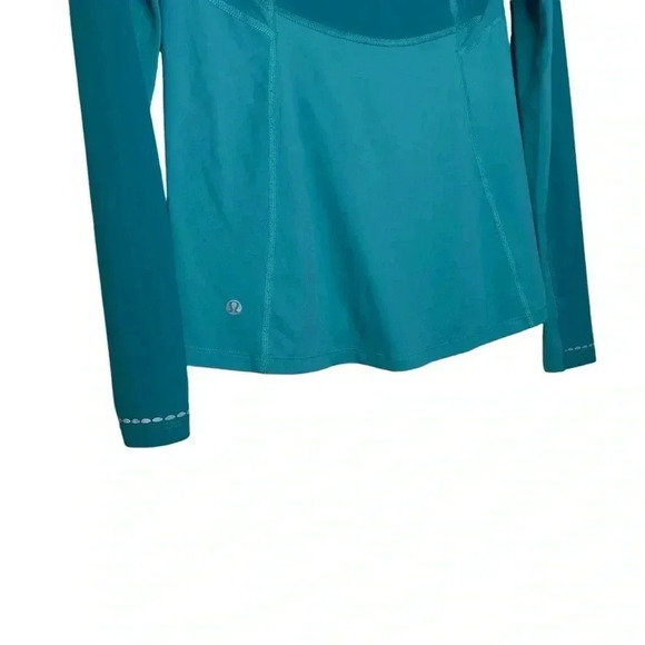 Lululemon Trail Bound 1/2 Zip in Blue Tropics Mesh Lightweight Size 8 - Picture 13 of 15
